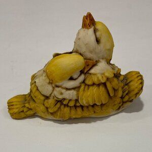 Vintage Artefice Handcrafted Yellow Bird Figurine Made In Italy